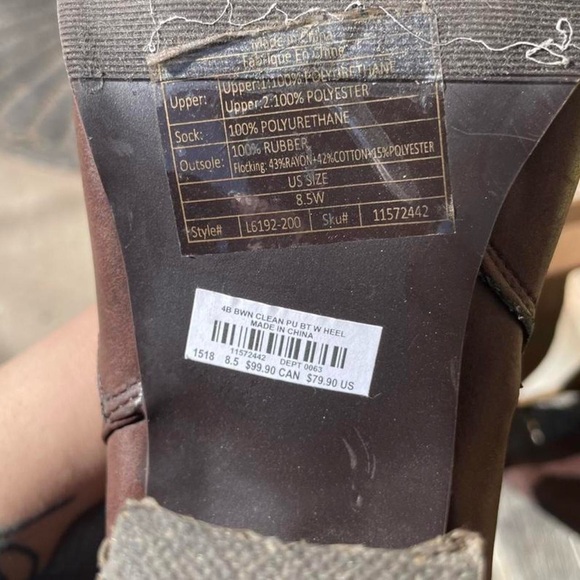 Torrid Brown Heeled Knee-High Boots wide calf - Picture 6 of 7